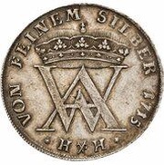 ⅔ Thaler - August William obverse image