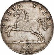 ⅔ Thaler - August William, Germany, 1714-1716 reverse image