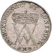 ⅔ Thaler - August William obverse image