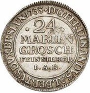 24 Mariengroschen - Ferdinand Albert II obverse image