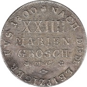 24 Mariengroschen / ⅔ Thaler - Charles William Ferdinand, Germany, 1789-1800 reverse image