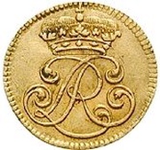 ¼ Ducat - August William obverse image