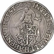 1 Thaler - Henry the Younger and Erich III, Germany, 1555 reverse image