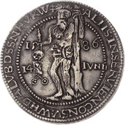 1 Thaler - Julius Brillentaler, Germany, 1586 reverse image