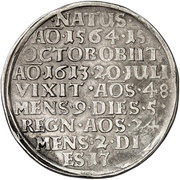 1 Thaler - Henry Julius Death, Germany, 1613 reverse image