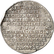1 Thaler - Frederick Ulrich Death, Germany, 1626 reverse image