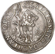 1 Thaler - August, Germany, 1636 reverse image