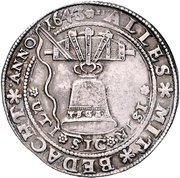 1 Thaler - August Glockentaler, Germany, 1643 reverse image