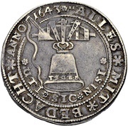 1 Thaler - August Glockentaler, Germany, 1643 reverse image