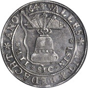 1 Thaler - August Glockentaler, Germany, 1643 reverse image
