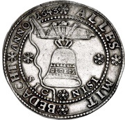 1 Thaler - August Glockentaler, Germany, 1643 reverse image