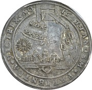 1 Thaler - August "Bell Thaler", Germany, 1643 reverse image