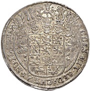 1 Thaler - August, Germany, 1652-1653 reverse image