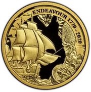 25 Dollars - Elizabeth II 6th Portrait - Voyage of Discovery Endeavour 1770 - 2020, Australia, 2020 reverse image