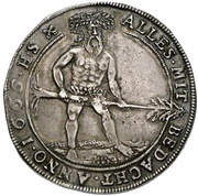 1 Thaler - August Hausknechtstaler, Germany, 1664-1666 reverse image