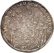 1 Thaler - August, Germany, 1665-1666 reverse image