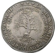 1 Thaler - August Death of August, Germany, 1666 reverse image