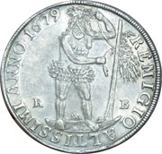 1 Thaler - Rudolph August, Germany, 1667-1683 reverse image