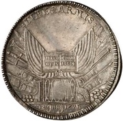 1 Thaler - Rudolph August Conquest of Brunswick, Germany, 1671 reverse image