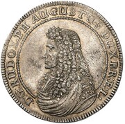 1 Thaler - Rudolph August Conquest of Brunswick City - Clausthaler Ausbeute obverse image