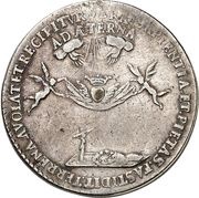 1 Thaler - Rudolph August Death, Germany, 1676 reverse image