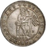 1 Thaler - Rudolph August, Germany, 1684-1685 reverse image