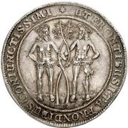 1 Thaler - Rudolph August and Anthony Ulrich, Germany, 1686-1687 reverse image
