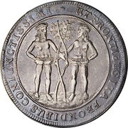 1 Thaler - Rudolph August and Anthony Ulrich, Germany, 1686-1692 reverse image