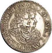 1 Thaler - Rudolph August and Anthony Ulrich obverse image