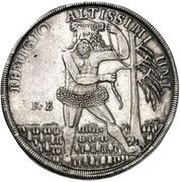 1 Thaler - Rudolph August and Anthony Ulrich, Germany, 1691-1699 reverse image