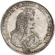 1 Thaler - Rudolph August and Anthony Ulrich, Germany, 1692-1695 reverse image