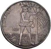 1 Thaler - Rudolph August and Anthony Ulrich, Germany, 1700 reverse image