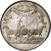 1 Thaler Luftpumpentaler - Rudolph August and Anthony Ulrich obverse image