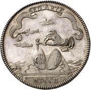 1 Thaler Luftpumpentaler - Rudolph August and Anthony Ulrich, Germany, 1702 reverse image