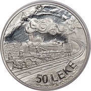 50 Lekë Locomotives; Essai reverse image