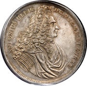 1 Thaler - August William Death of Anthony Ulrich obverse image