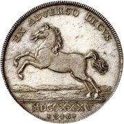 1 Thaler - Louis Rudolph, Germany, 1735 reverse image