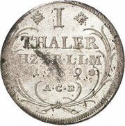 1 Thaler - Charles I, Germany, 1759 reverse image