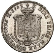 1 Thaler - Charles William Ferdinand, Germany, 1783 reverse image