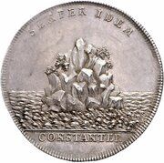 1½ Thaler - Anthony Ulrich Conversion to Catholicism, Germany, 1710 reverse image