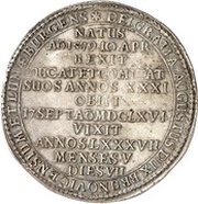 2 Thalers - August Death of August obverse image