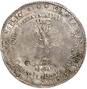 2 Thalers - August Death of August, Germany, 1666 reverse image