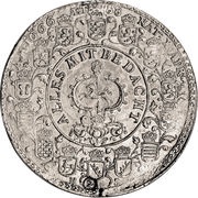 2 Thalers - August, Germany, 1666-1711 reverse image
