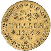 2½ Thaler - Frederick William, Germany, 1815 reverse image