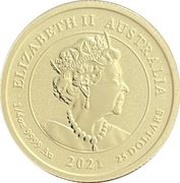 25 Dollars - Elizabeth II 6th Portrait - Australian Spotted Eagle Ray obverse image