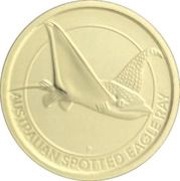25 Dollars - Elizabeth II 6th Portrait - Australian Spotted Eagle Ray, Australia, 2021 reverse image