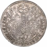 3 Thalers - August Löser, Germany, 1655 reverse image