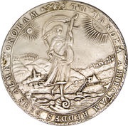 3 Thalers - Rudolph August, Germany, 1685 reverse image