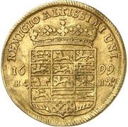 1 Ducat - Rudolph August and Anthony Ulrich, Germany, 1699 reverse image