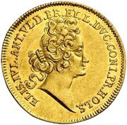 1 Ducat - Anthony Ulrich Death of Elisabeth Juliane of Holstein-Norburg obverse image